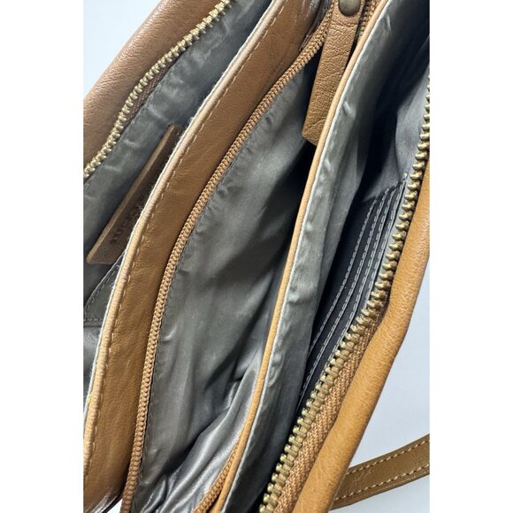 Lucky Brand Women's Brown Leather Crossbody Bag - Picture 15 of 16